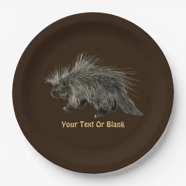 Porcupine Pappteller (Vorderseite)