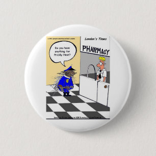 Porcupine Police Funny gibt T-Shirts und Sammlerst Button