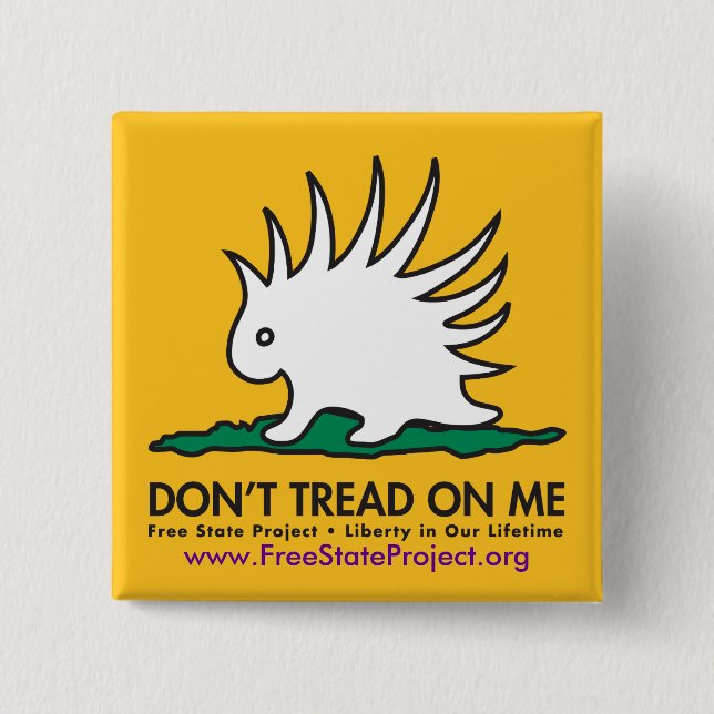 PorcupineGadsden Knopf Button (Vorderseite)