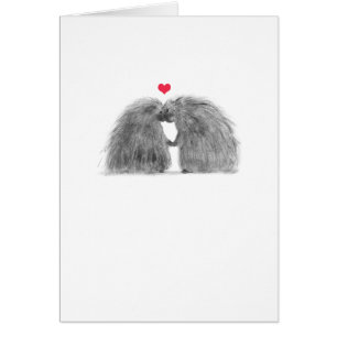 Porcupines in Love Card