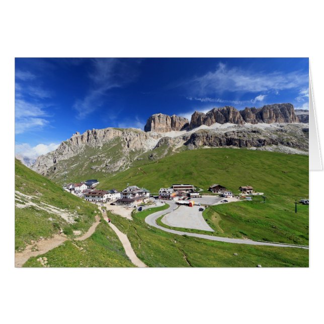 Pordoi-Pass und Berg (Vorderseite (Horizontal))