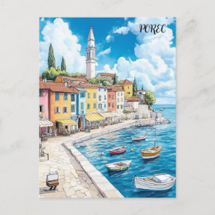 Porec Croatia Reisen Postkarte