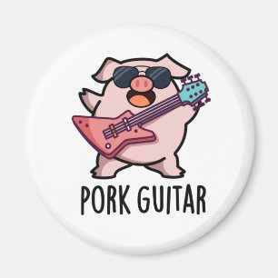 Pork Guitar Funny Rock Guitar Pig Pub Magnet