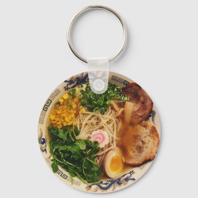 Pork Ramen Noodles Schlüsselanhänger (Vorderseite)