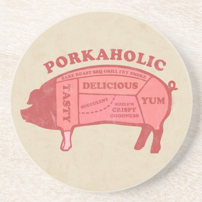 Porkaholic Untersetzer (Vorne)