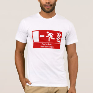 Porkchop schiebt Zeichen ein T-Shirt