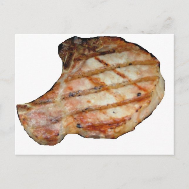 Porkchops sind köstlich postkarte (Vorderseite)