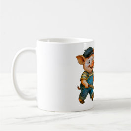 Porky chauffiert die pickende Bande Kaffeetasse