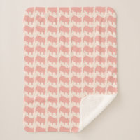 Porky Pals Salmon Pink Kleine Sherpa Blanket