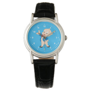 Porky Pig   Klassische Pose Armbanduhr