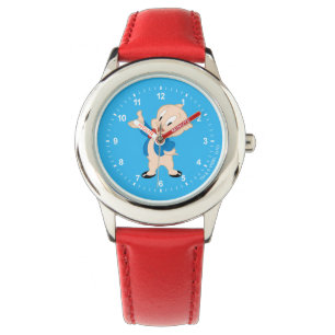 Porky Pig   Klassische Pose Armbanduhr