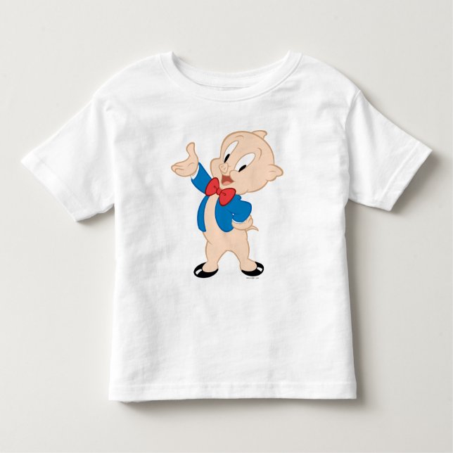 Porky Pig | Klassische Pose Kleinkind T-shirt (Vorderseite)