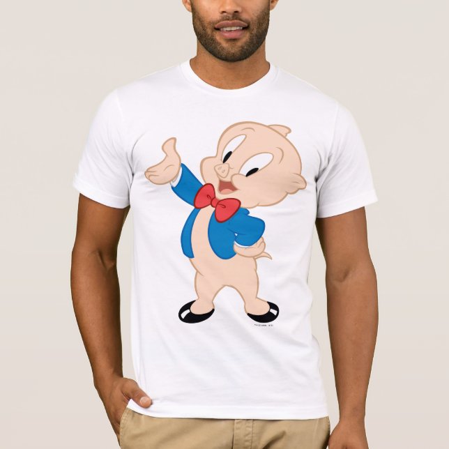 Porky Pig | Klassische Pose T-Shirt (Vorderseite)