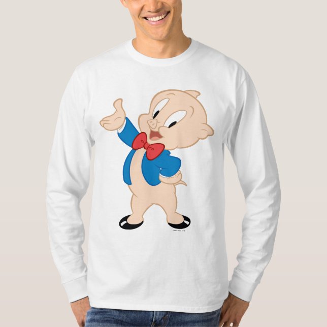 Porky Pig | Klassische Pose T-Shirt (Vorderseite)