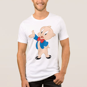 Porky Pig   Klassische Pose Tri-Blend Shirt