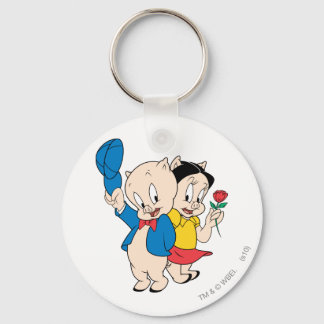 Porky Pig und Petunia Schlüsselanhänger