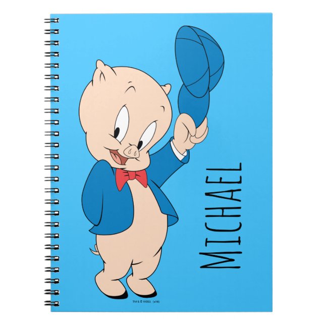 Porky Pig | Wave Hat Notizblock (Vorderseite)