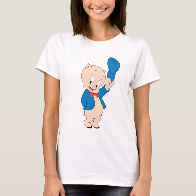 Porky Pig | Wave Hat T-Shirt (Vorderseite)