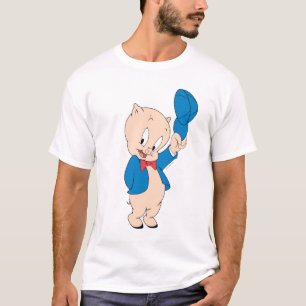 Porky Pig Winkender Hut T-Shirt