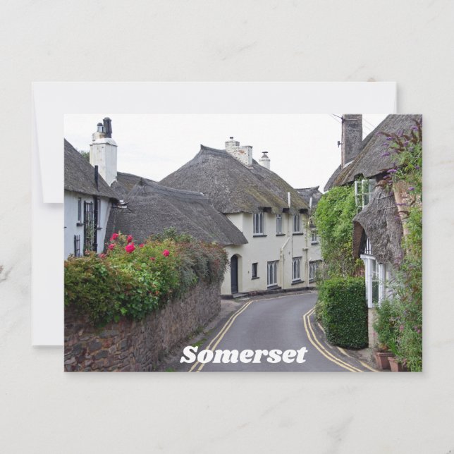 Porlock, Somerset-Karte (Vorderseite)