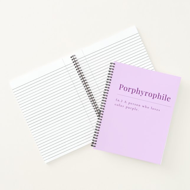 Porphyrophile: Lavendel-Notebook für Lila Liebhabe Notizbuch (Innenseite)