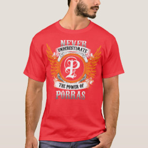 Porras Name Shirt nie unterschätzen den Power