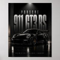 Porsche 911 GT3 RS – Schwarzes Luxus-Sportwagen-Au