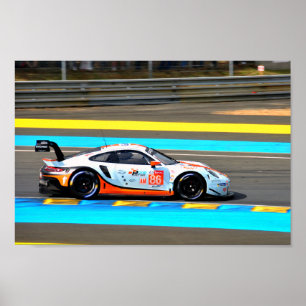 Porsche 911 RSR no86 24 Stunden von Le Mans 2019 Poster
