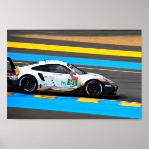 Porsche 911 RSR no91 24 Stunden von Le Mans 2019 Poster