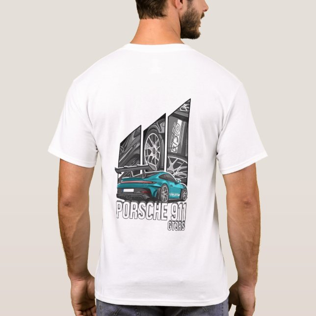 Porsche 911 Turbo Car T - Shirt (Rückseite)