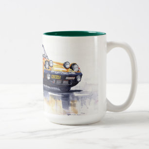 Porsche 914-6 GT Rallye Zweifarbige Tasse