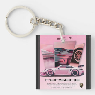 Porsche-Acryl-Schlüsselanhänger für moderne Männer Schlüsselanhänger