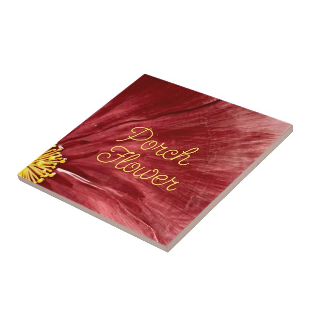 Porsche Blume / Original / Fliese (Seite)