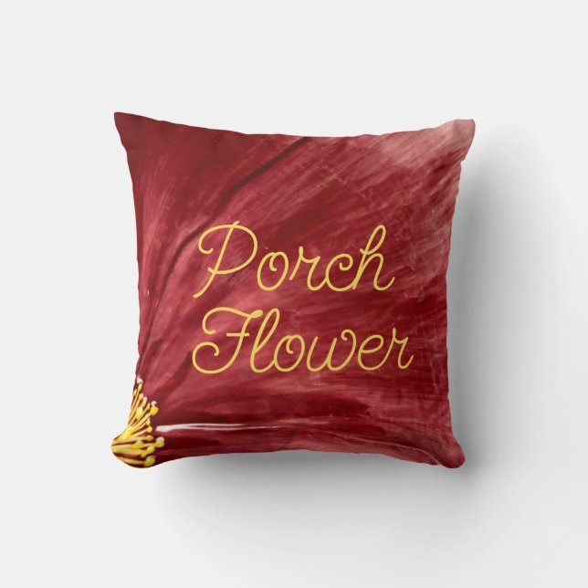Porsche Blume / Original / Kissen (Vorderseite)
