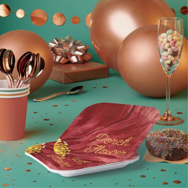 Porsche Blume / Original / Pappteller (Multi)