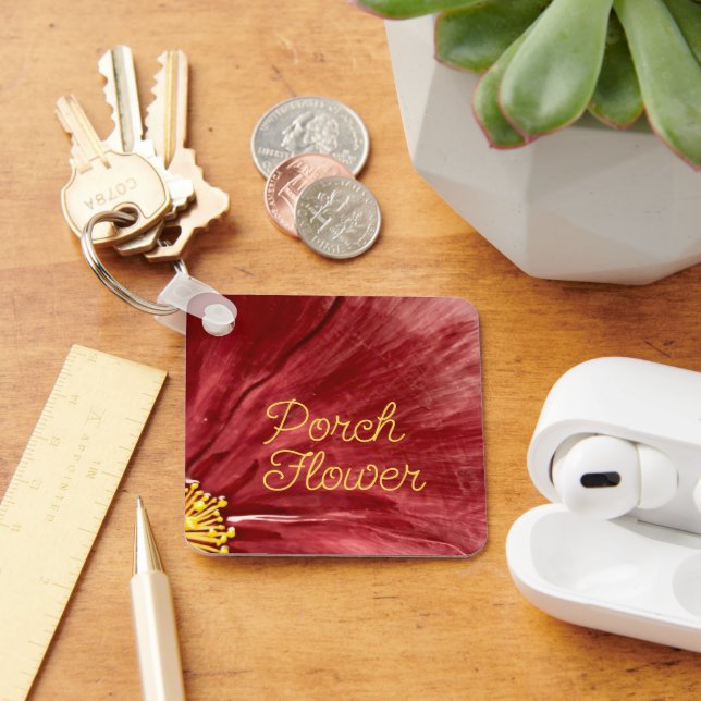 Porsche Blume / Original / Schlüsselanhänger (Schreibtisch)