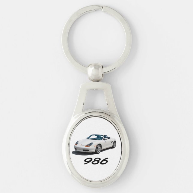 Porsche Boxster 986 keychain Schlüsselanhänger (Vorderseite)