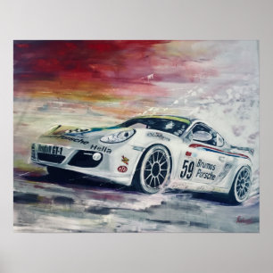 Porsche, Kunstposter Poster