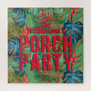 Porsche Party Tropisches Muster Puzzle