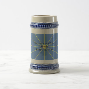 Porsche Spirit Variation Blau Beer Stein Bierglas