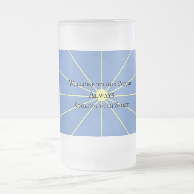 Porsche Spirit Variation | Blau | Mattglas Bierglas (Mittel)