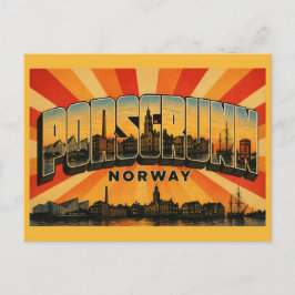 Porsgrunn Norwegen Industrielles Kulturerbe Stadt Postkarte