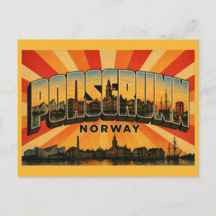 Porsgrunn Norwegen Industrielles Kulturerbe Stadt Postkarte