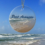 Port Aransas Beach in Texas Keramikornament<br><div class="desc">Schönes Foto am Meer von Port Aransas Beach in Texas. Ein tolles Geschenk für einen Texaner,  der Mustang Island im Sommer Lieben. Ein Urlaub im Meer und in der Sonne ist genau das,  was jeder braucht.</div>