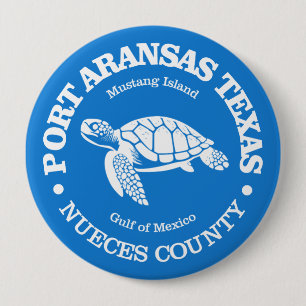 Port Aransas (Meeresschildkröte) Button