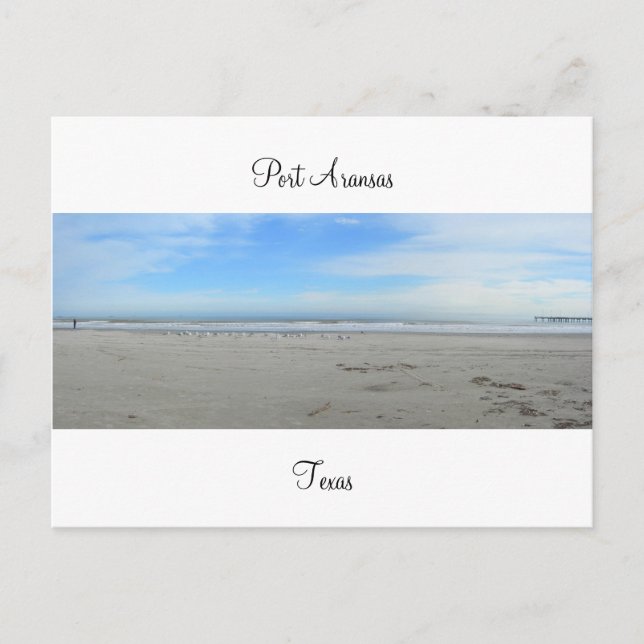 Port Aransas (Panorama) #3 Postkarte (Vorderseite)