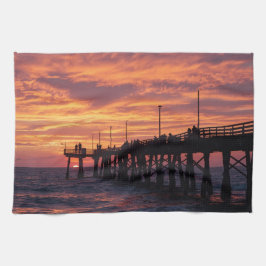 Port Aransas Strandtuch - Golfküste Sonnenuntergan Geschirrtuch