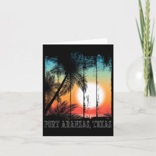 Port Aransas Texas Beach Palms Ferienhaus Surf Sun Karte