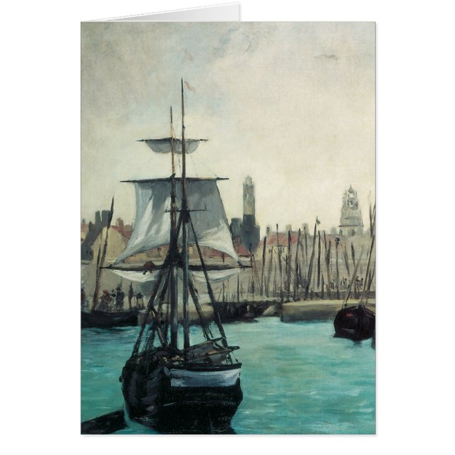 Port at Calais by Manet, Vintager Impressionismus  (Vorne)