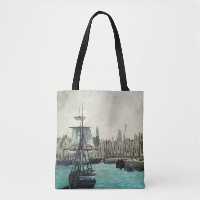 Port at Calais by Manet, Vintager Impressionismus  (Vorderseite)